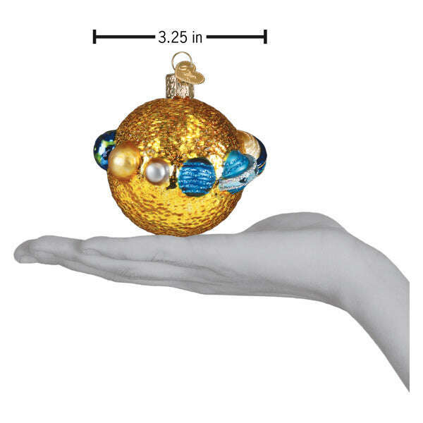 Old World Christmas Solar System Blown Glass Ornament