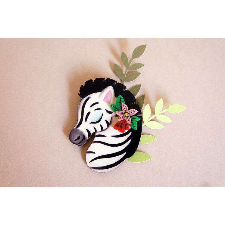 Solidarity Zebra Brooch by LaliBlue - Quirks!