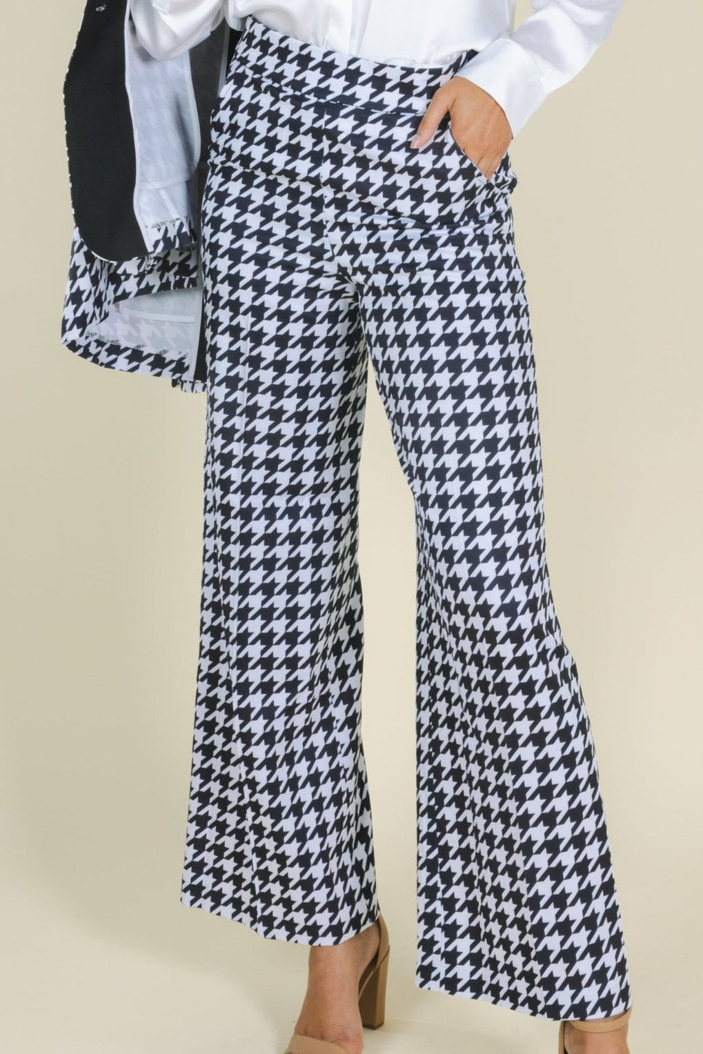 The Sophistication | Houndstooth Women's Suit Pants