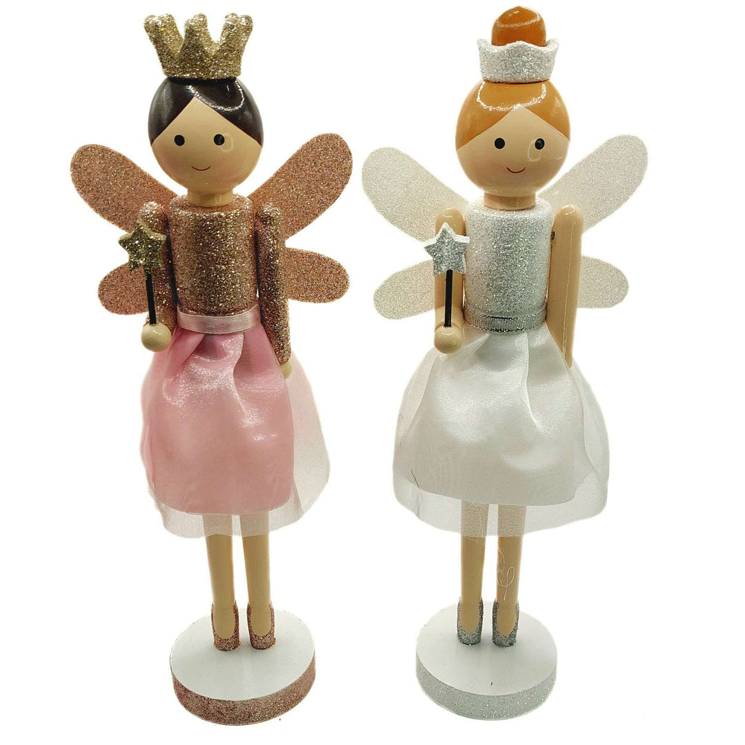 Sparkling Fairy Princess Wooden Nutcracker F07M6-2 Pink