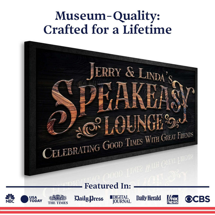 Speakeasy Lounge Wall Sign
