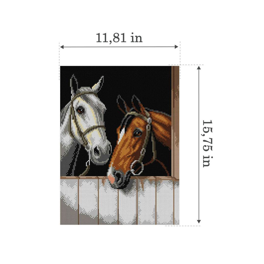 Spick and Span 3091J Needlepoint canvas for halfstitch without yarn