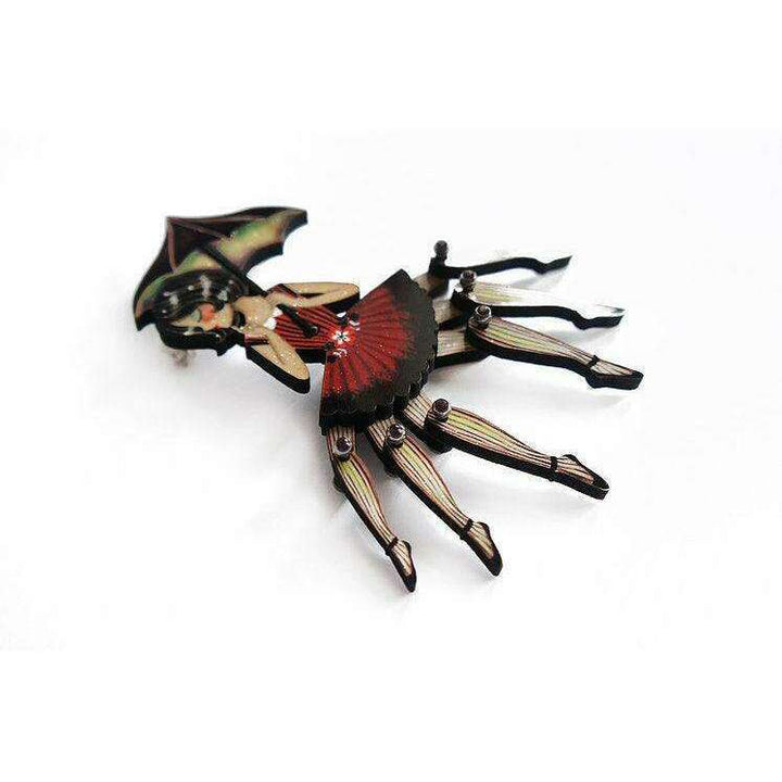 Spider Woman Halloween Brooch by Laliblue - Quirks!