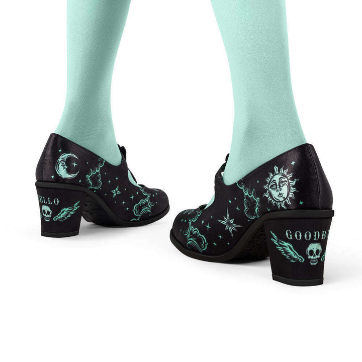 Spirit Board Women's Mary Jane Mid Heels