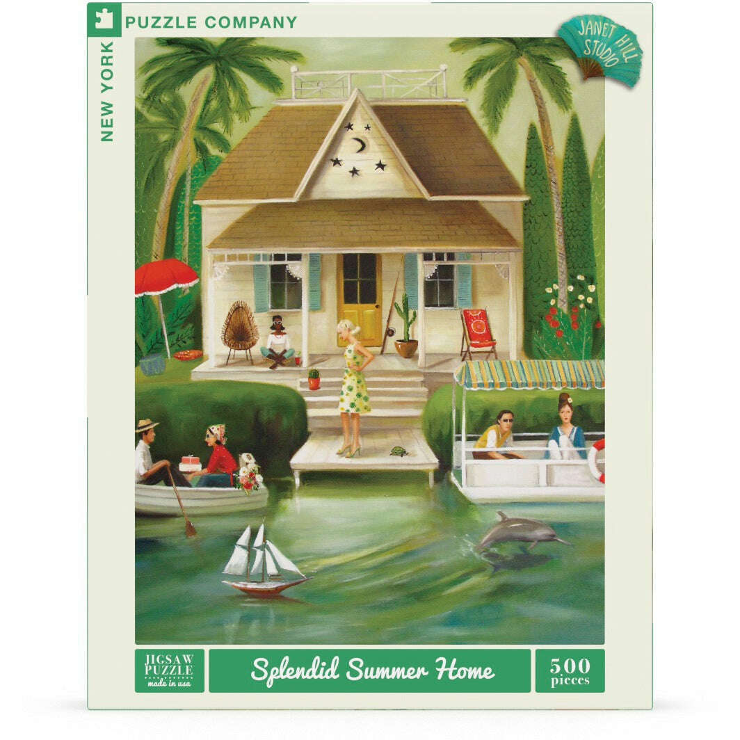 Splendid Summer Home Puzzle Featuring Artwork of Janet Hill