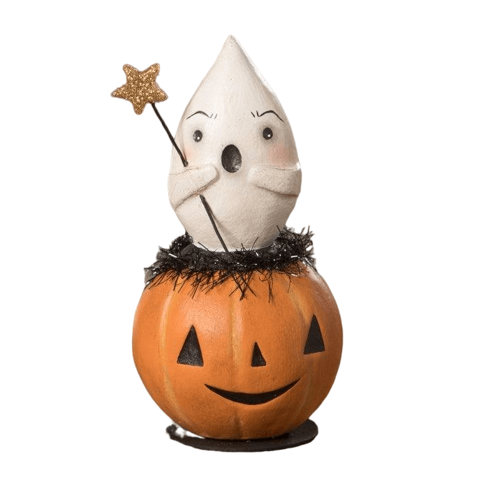 Spooked Ghost in Jack O'Lantern by Bethany Lowe - Quirks!