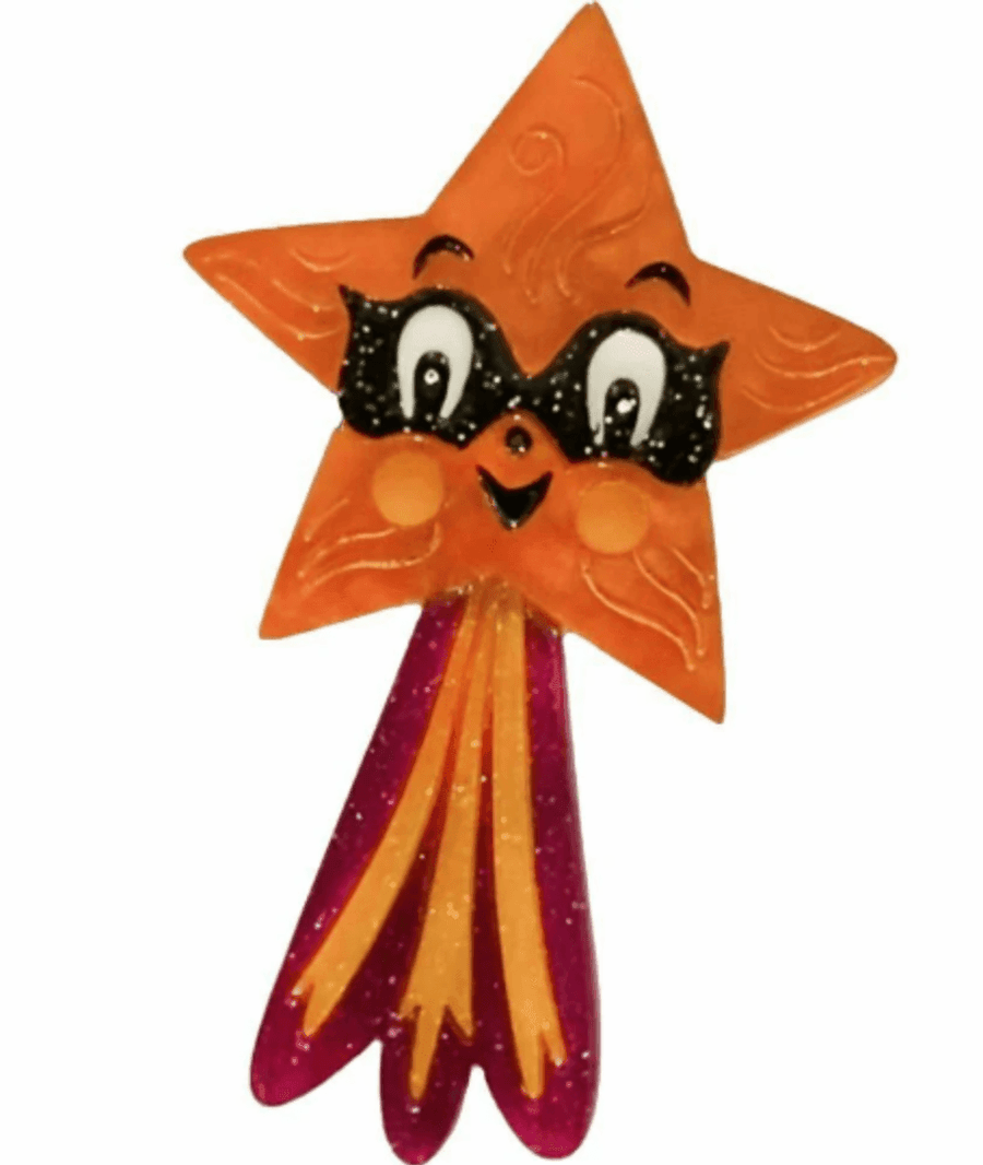 Spooking Star Mini Brooch by Johanna Parker x Lipstick & Chrome - Quirks!