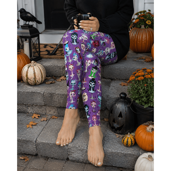 Spooky Dolls Leggings by Miss Fluff x Lipstick & Chrome