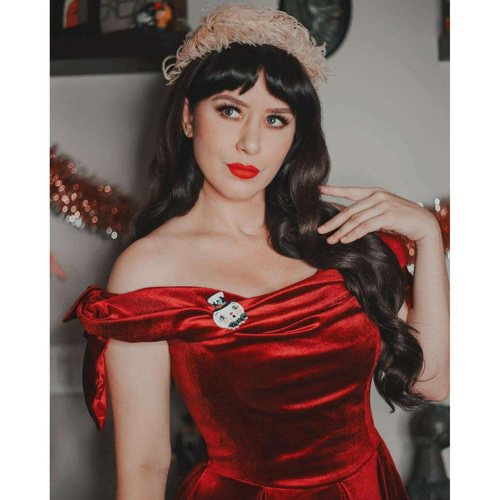 Spooky Frosty Spookmas Mini Brooch by Lipstick & Chrome x Johanna Parker