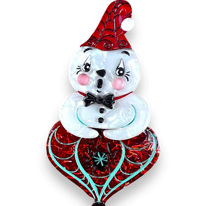 Spooky Ghostie Spookmas Brooch by Lipstick & Chrome