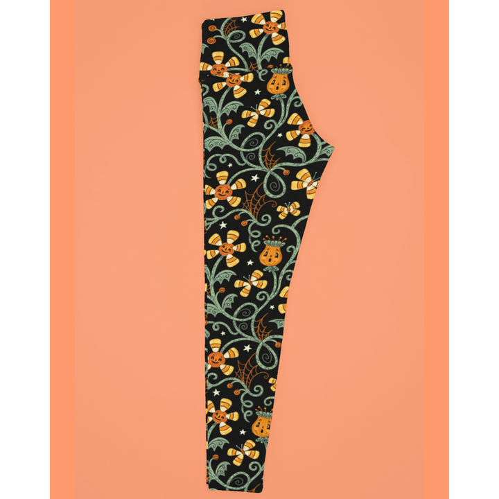 Spooky Sweet Garden (Johanna Parker Exclusive) - High-quality Handcrafted Vibrant Leggings