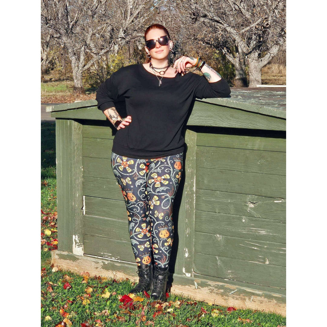Spooky Sweet Garden (Johanna Parker Exclusive) - High-quality Handcrafted Vibrant Leggings
