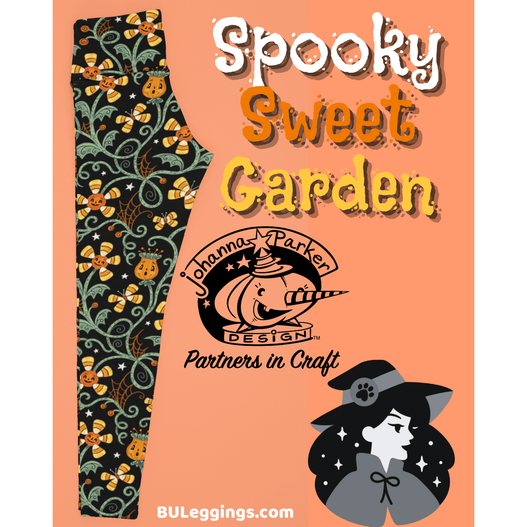 Spooky Sweet Garden (Johanna Parker Exclusive) - High-quality Handcrafted Vibrant Leggings