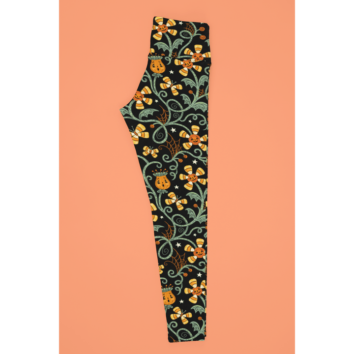 Spooky Sweet Garden (Johanna Parker Exclusive) - High-quality Handcrafted Vibrant Leggings