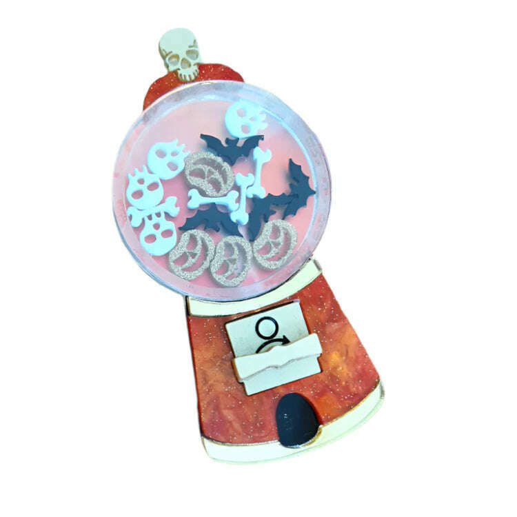 Spooky Sweet Gumball Machine Brooch by Cherryloco Jewellery  3