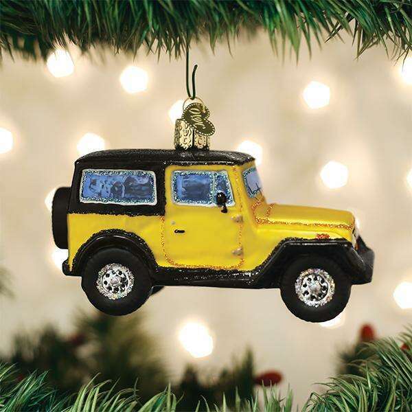Old World Christmas Sport Utility Vehicle Blown Glass Ornament