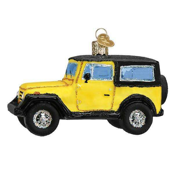 Old World Christmas Sport Utility Vehicle Blown Glass Ornament