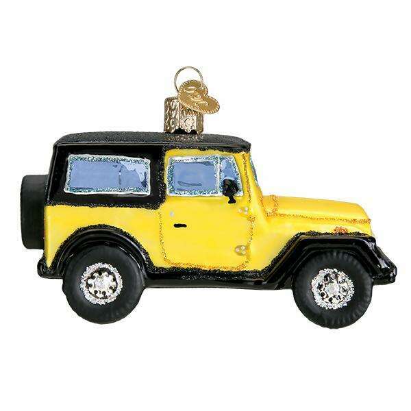 Old World Christmas Sport Utility Vehicle Blown Glass Ornament