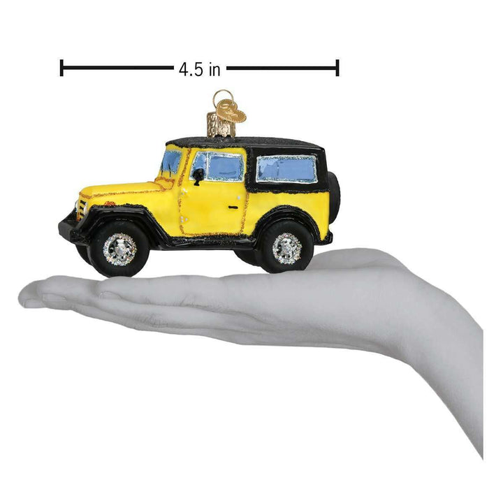 Old World Christmas Sport Utility Vehicle Blown Glass Ornament