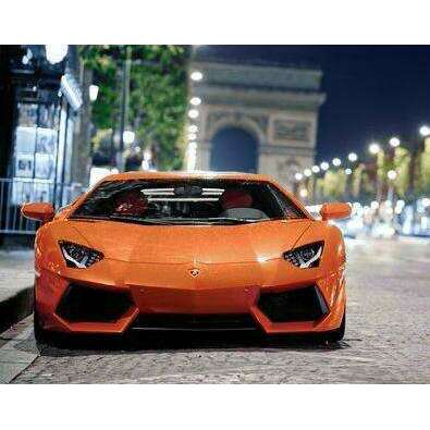 Sports Car WD255 18.9 x 14.9 inches Wizardi Diamond Painting Kit
