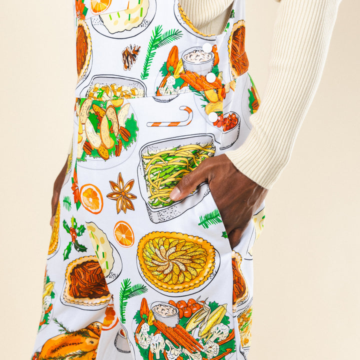 The Spread | White Thanksgiving Pajamaralls®