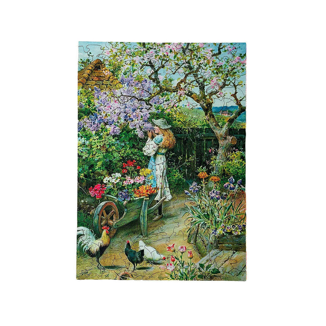 Spring Blossoms after William Stephen - Jigsaw Wooden Puzzle by Wizardi F07N9-22
