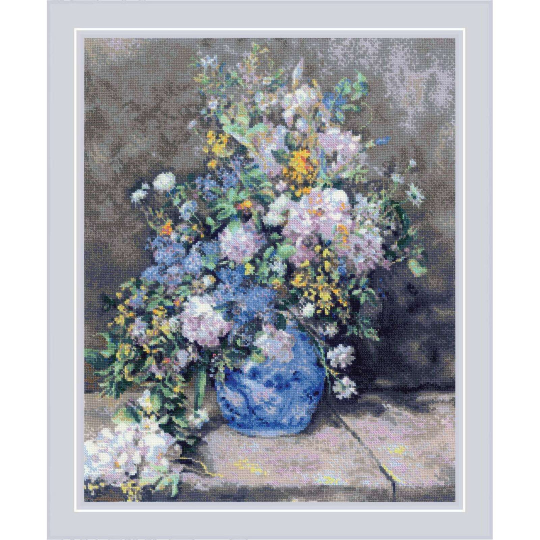 Spring Bouquet after P. A. Renoir's Painting R2137 Counted Cross Stitch Kit