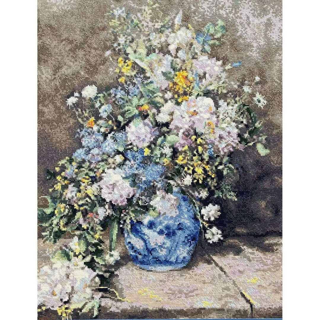 Spring Bouquet after P. A. Renoir's Painting R2137 Counted Cross Stitch Kit