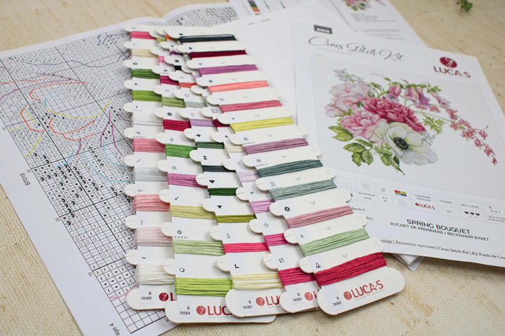 Spring Bouquet B7018L Counted Cross-Stitch Kit