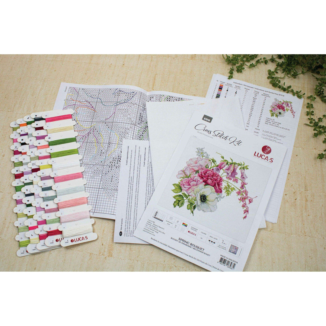 Spring Bouquet B7018L Counted Cross-Stitch Kit