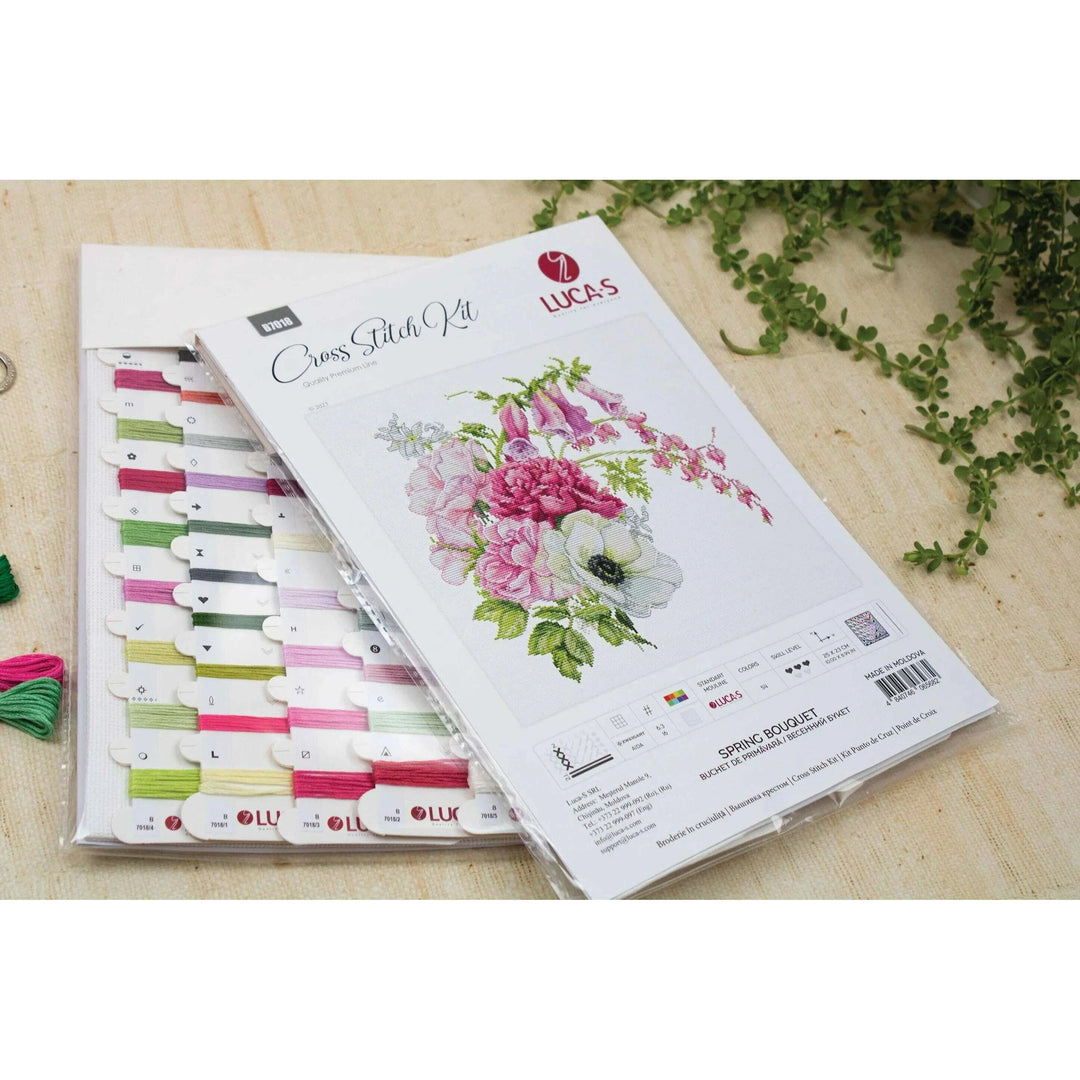 Spring Bouquet B7018L Counted Cross-Stitch Kit