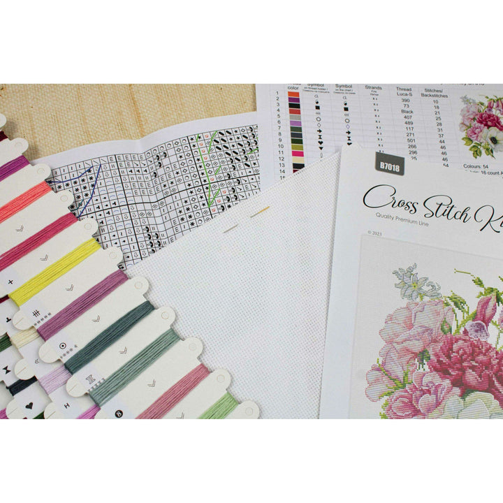 Spring Bouquet B7018L Counted Cross-Stitch Kit