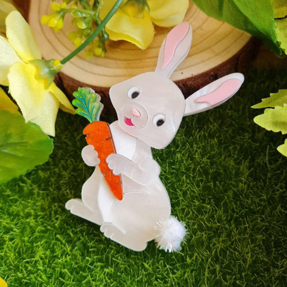 Spring Bunny Brooch by Cherryloco Jewellery - 11103 2