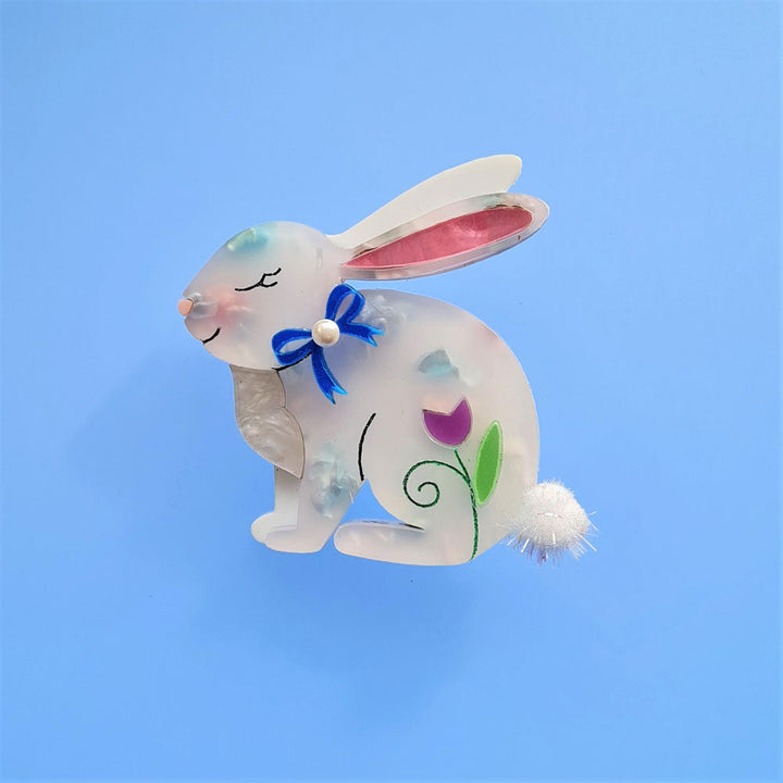 Spring Bunny Brooch by Cherryloco Jewellery - 14956-B 4