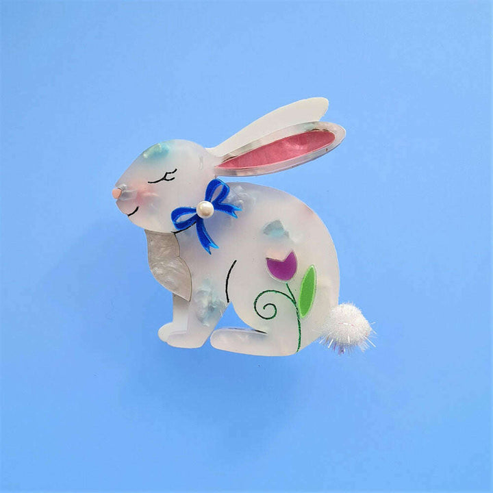 Spring Bunny Brooch by Cherryloco Jewellery 5