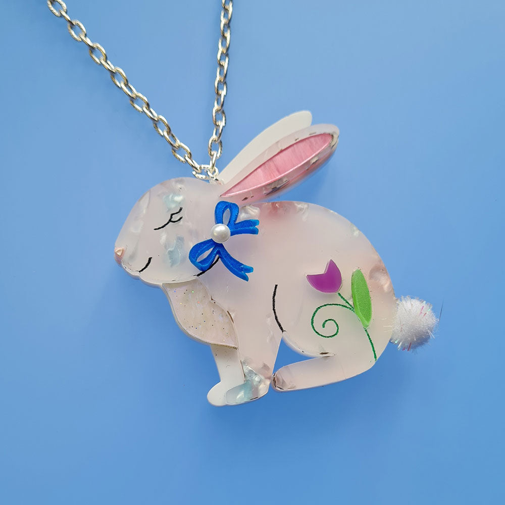Spring Bunny Necklace by Cherryloco Jewellery 3
