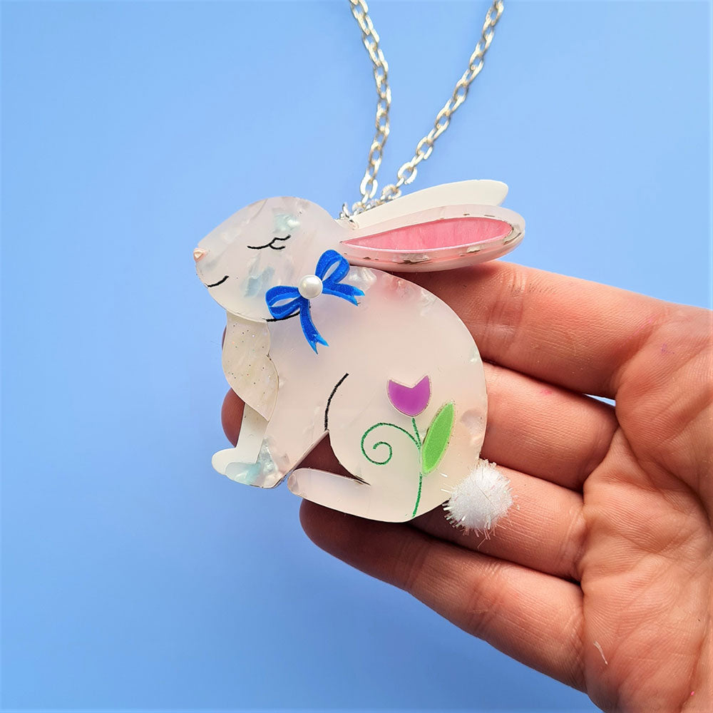 Spring Bunny Necklace by Cherryloco Jewellery 4
