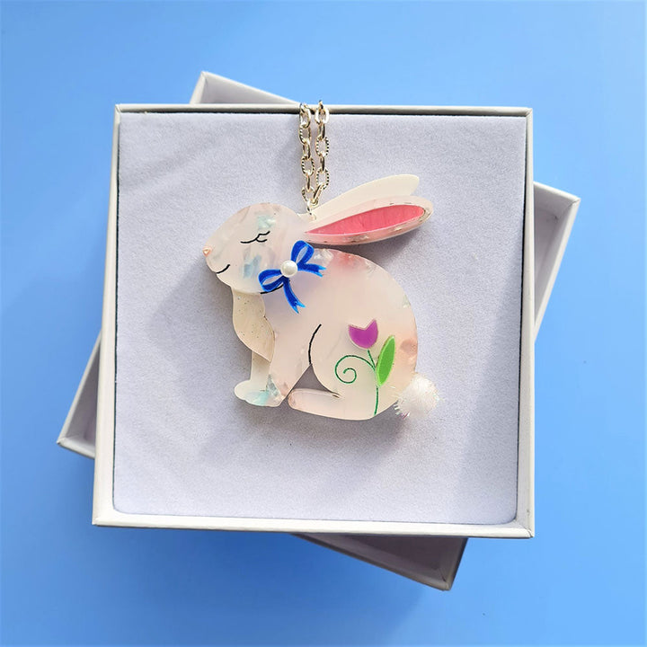 Spring Bunny Necklace by Cherryloco Jewellery 5