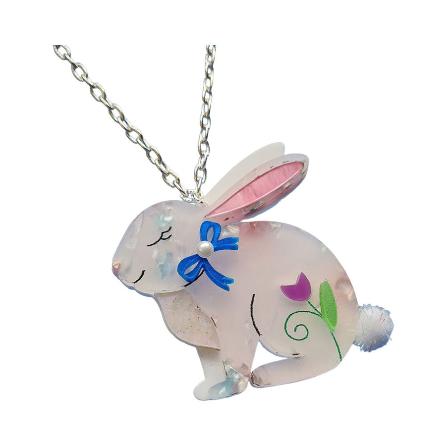 Spring Bunny Necklace by Cherryloco Jewellery 1