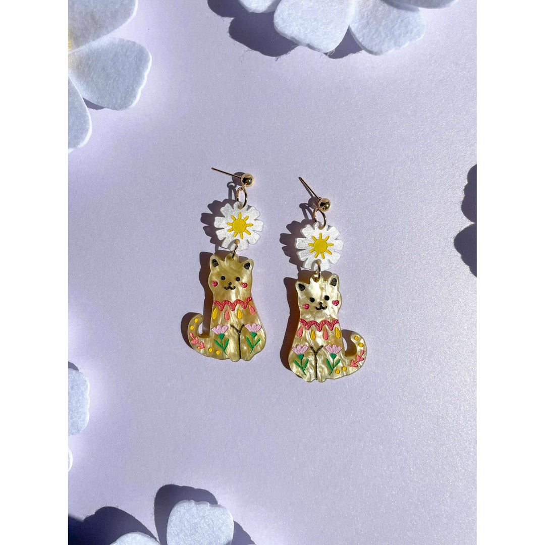 Spring Cat Friends Earrings