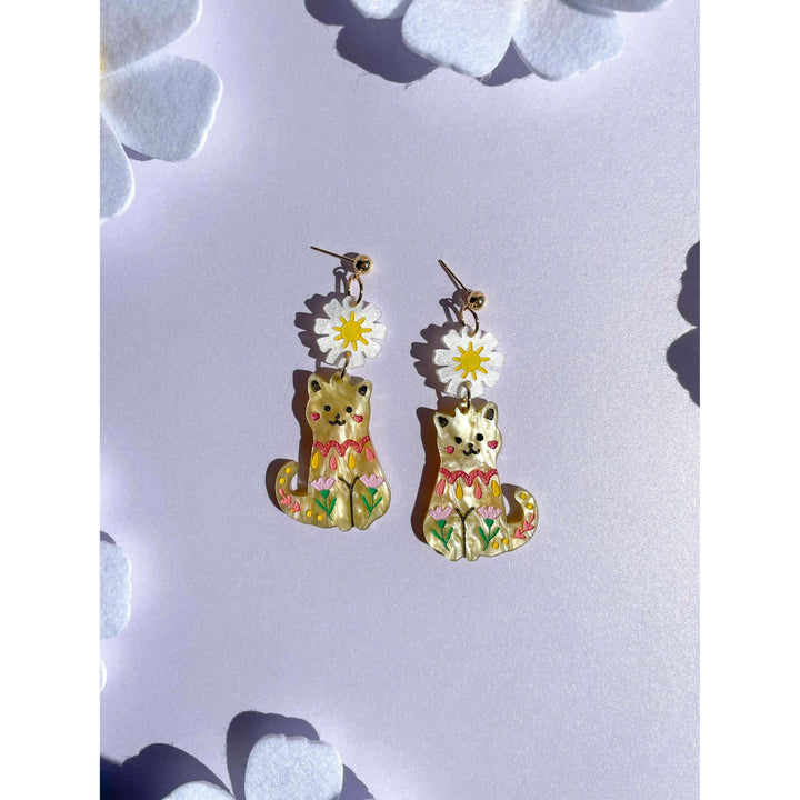 Spring Cat Friends Earrings