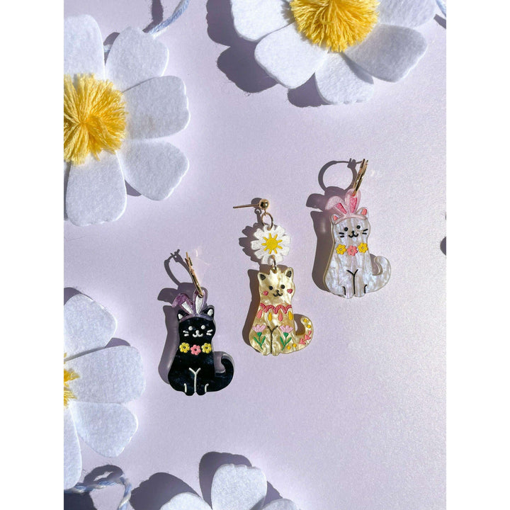Spring Cat Friends Earrings
