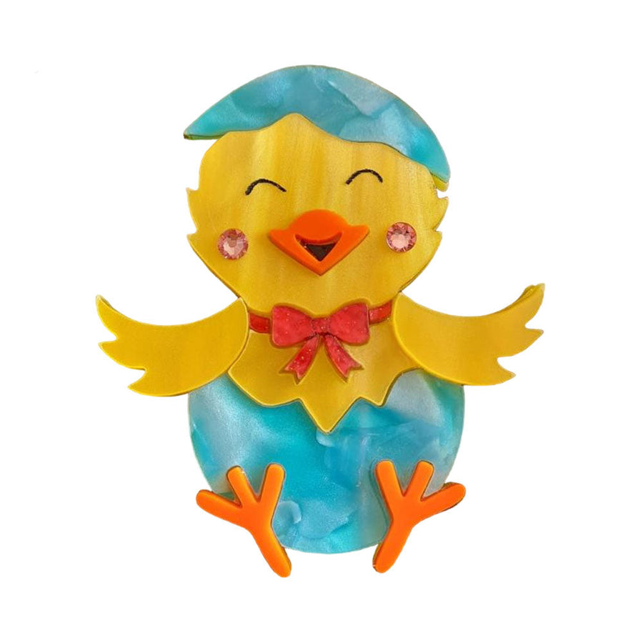 Spring Chick Brooch by Cherryloco Jewellery 1