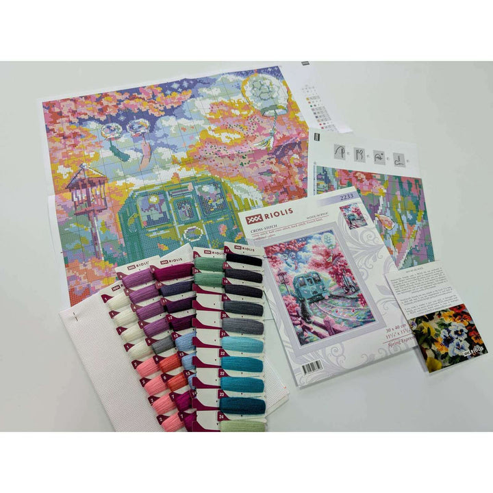 Spring Express R2233 Counted Cross Stitch Kit