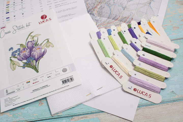 Spring Flowers B1404L Counted Cross-Stitch Kit