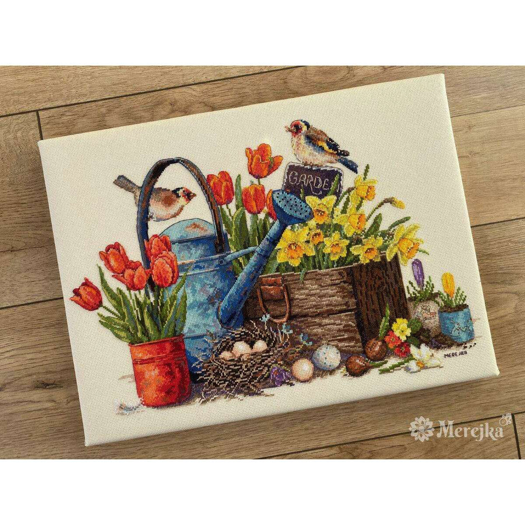 Spring Garden K-251 Counted Cross-Stitch Kit