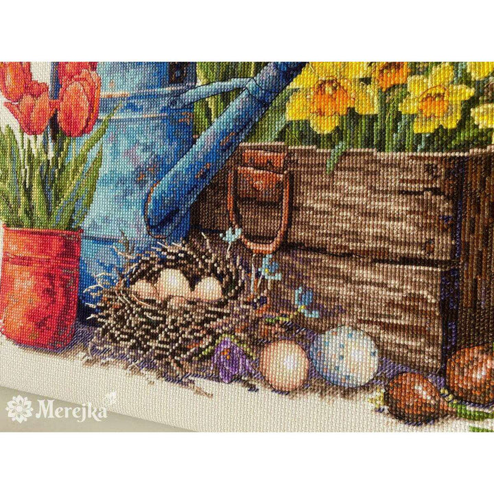 Spring Garden K-251 Counted Cross-Stitch Kit