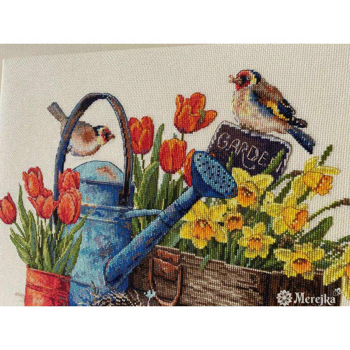 Spring Garden K-251 Counted Cross-Stitch Kit