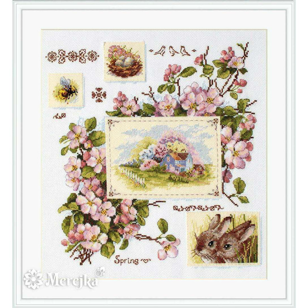 Spring Sampler K-120 Counted Cross-Stitch Kit