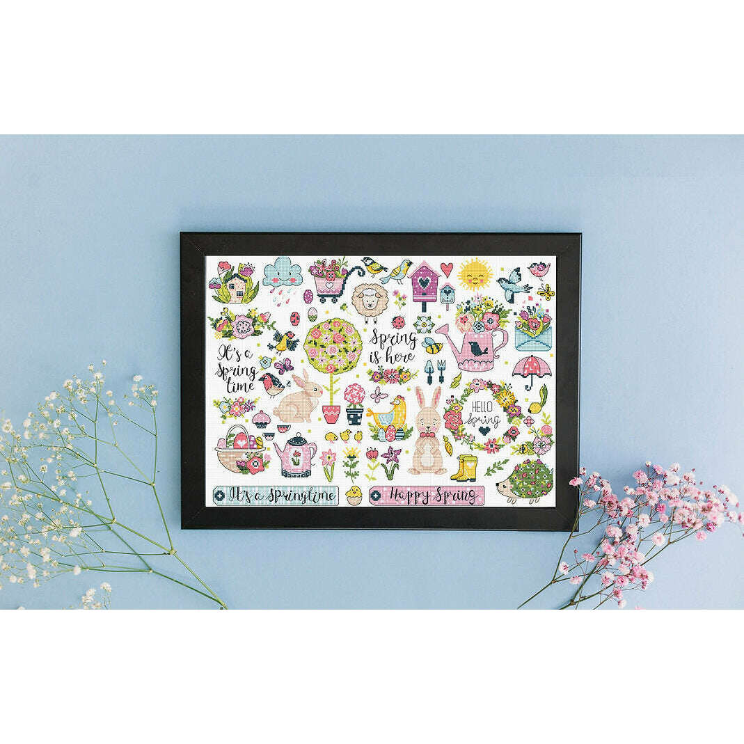 Spring Sampler L9937 Counted Cross Stitch Kit